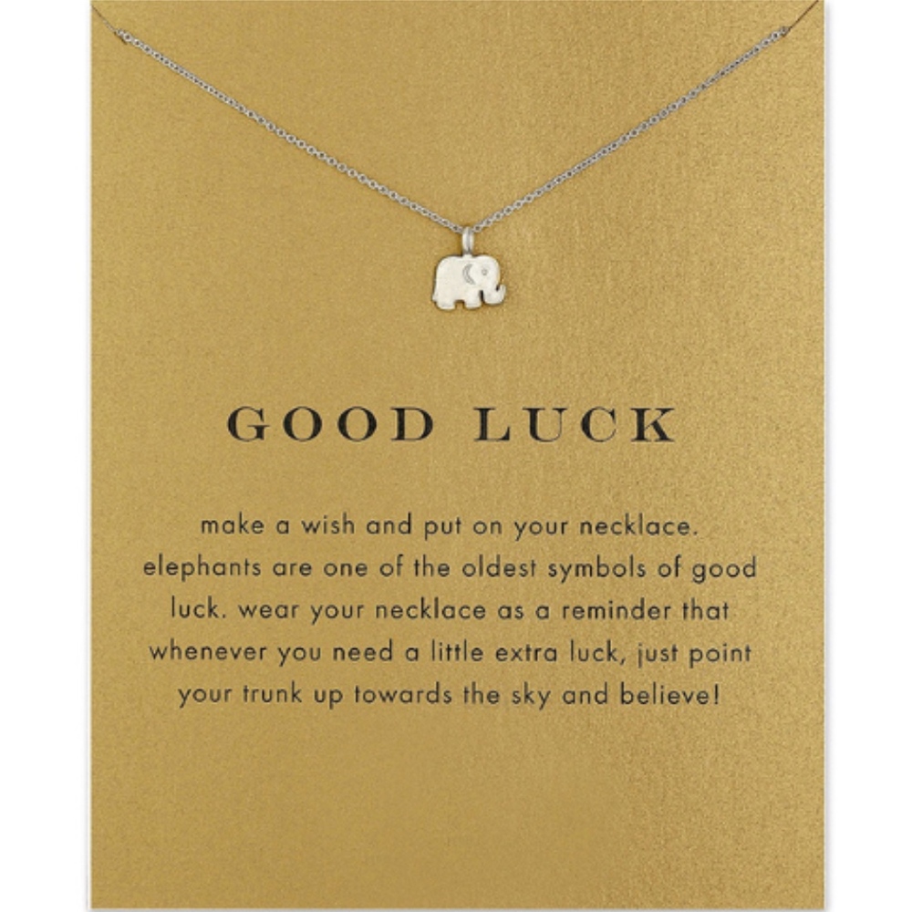 Elephant "Make A Wish" Good Luck Necklace